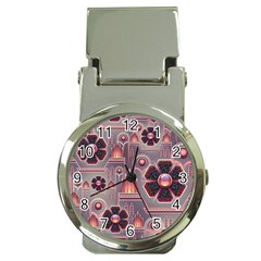 Floral Flower Stylised Money Clip Watches