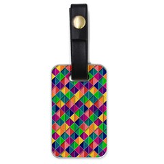 Geometric Triangle Luggage Tag (one Side)