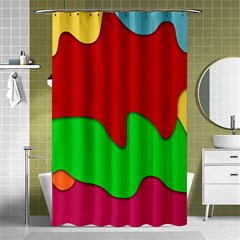 Liquid Forms Water Background Shower Curtain 48  X 72  (small) 