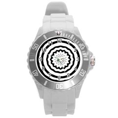 Mandala Round Plastic Sport Watch (l)