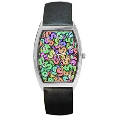 Money Currency Rainbow Barrel Style Metal Watch by HermanTelo