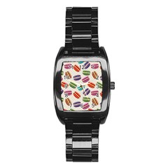 Macaron Bread Stainless Steel Barrel Watch by HermanTelo