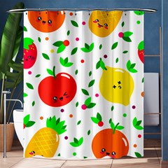 Pattern Fruits Orange Green Shower Curtain 60  X 72  (medium) 