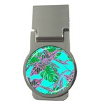 Painting Oil Leaves Nature Reason Money Clips (Round)  Front