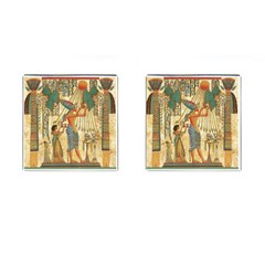 Egyptian Man Sun God Ra Amun Cufflinks (square) by Sapixe