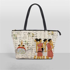 Egyptian Design Men Worker Slaves Classic Shoulder Handbag by Sapixe