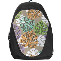 Pattern Leaves Banana Rainbow Backpack Bag