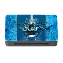 Sport, Surfboard With Water Drops Memory Card Reader With Cf by FantasyWorld7