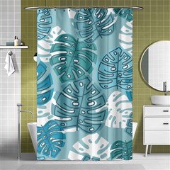 Pattern Leaves Banana Shower Curtain 48  X 72  (small)  by HermanTelo