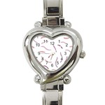 Plumelet Pen Ethnic Elegant Hippie Cute Heart Italian Charm Watch Front