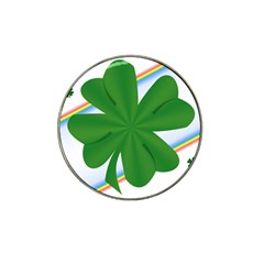 Shamrock Clover Saint Patrick Leaves Hat Clip Ball Marker (10 Pack)