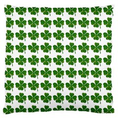 Shamrocks Clover Green Leaf Large Flano Cushion Case (one Side)