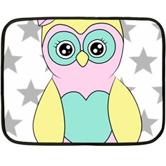 Sowa Child Owls Animals Double Sided Fleece Blanket (mini)  by Sapixe