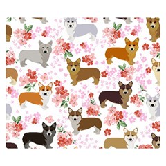 Corgis Corgi Pattern Double Sided Flano Blanket (small) 