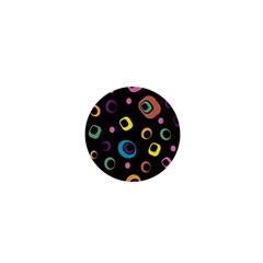 Abstract Background Retro 1  Mini Magnets by Sapixe