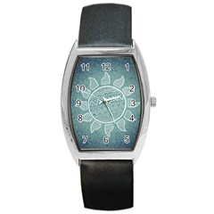 Sun Abstract Summer Barrel Style Metal Watch