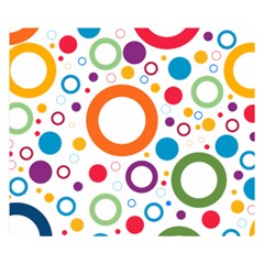 Wallpaper Circle Double Sided Flano Blanket (small)  by HermanTelo