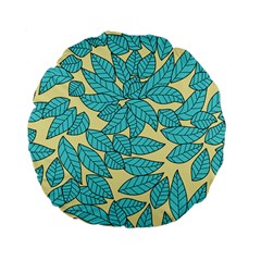 Leaves Dried Standard 15  Premium Flano Round Cushions by Mariart