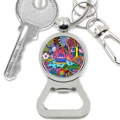 Pond Abstract  Bottle Opener Key Chain by okhismakingart