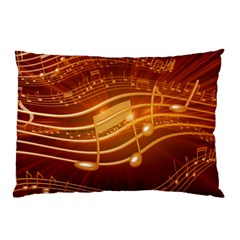 Music Notes Sound Musical Love Pillow Case by Bajindul