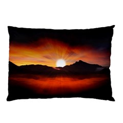 Sunset Sun Light Landscape Pillow Case