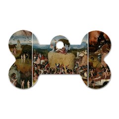 Heronimus Bosch The Haywagon 2 Dog Tag Bone (one Side) by impacteesstreetwearthree