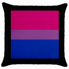 Bisexual Pride Flag Bi Lgbtq Flag Throw Pillow Case (black) by lgbtnation