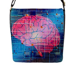 Evolution Artificial Intelligence Flap Closure Messenger Bag (l) by Pakrebo