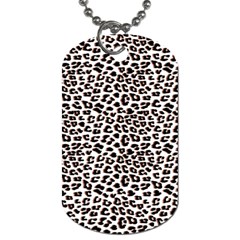 3d Leopard Print Black Brown Dog Tag (one Side)