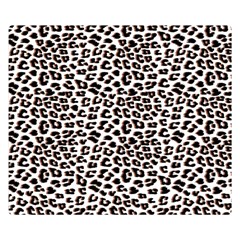 3d Leopard Print Black Brown Double Sided Flano Blanket (small)  by LoolyElzayat