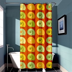 Snails Shell Shower Curtain 36  X 72  (stall)  by WensdaiAmbrose