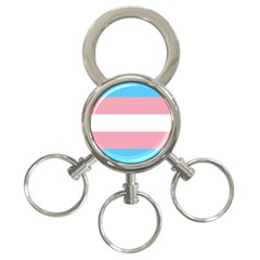 Transgender Pride Flag 3-ring Key Chain by lgbtnation