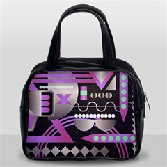 Background Abstract Geometric Classic Handbag (two Sides)