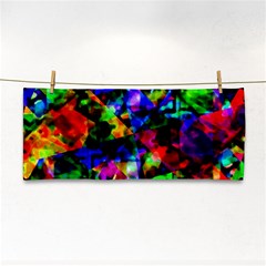 Multicolored Abstract Print Hand Towel by dflcprintsclothing