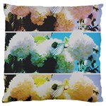 Faded Snowball Branch Collage (II) Large Cushion Case (Two Sides) Front