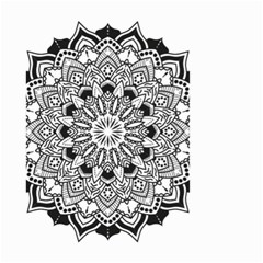 Mandala Spiritual Texture Small Garden Flag (two Sides) by Pakrebo