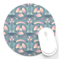 Seamless Pattern Seamless Design Round Mousepads by Pakrebo