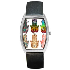 Evil Eye Protection Charm Colorful Barrel Style Metal Watch by Pakrebo