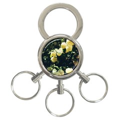 Yellow Snowballs Ii 3-ring Key Chain by okhismakingart