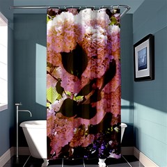 Pink Snowballs Shower Curtain 36  X 72  (stall)  by okhismakingart