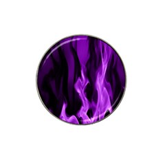 Smoke Flame Abstract Purple Hat Clip Ball Marker (10 Pack) by Pakrebo