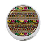 Traditional Africa Border Wallpaper Pattern Colored 4-Port USB Hub (Two Sides) Front