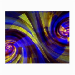 Soft Swirls Fractal Design Small Glasses Cloth (2 Sides) by Pakrebo