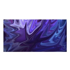 Deep Space Stars Blue Purple Satin Shawl by Pakrebo