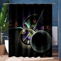 Fractal Fractal Art Multi Color Shower Curtain 60  X 72  (medium) 