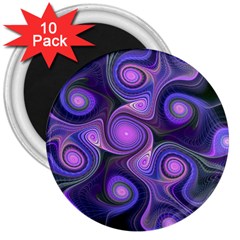 Abstract Pattern Fractal Wallpaper 3  Magnets (10 Pack)  by Pakrebo