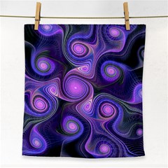 Abstract Pattern Fractal Wallpaper Face Towel by Pakrebo