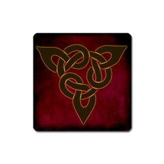 Celtic Spiritual Pattern Art Square Magnet by Pakrebo