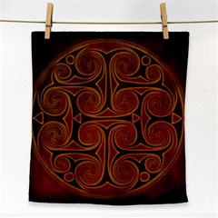 Celtic Spiritual Pattern Art Face Towel by Pakrebo