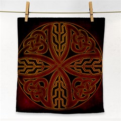 Celtic Spiritual Pattern Art Face Towel by Pakrebo